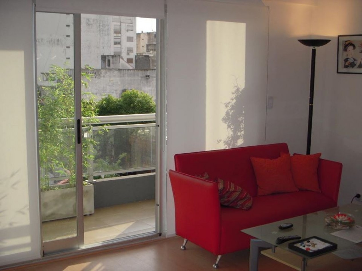 Dos ambientes en edif.moderno de Villa Crespo / Av. Corriente- amueblado! Piscina, Parrilla.