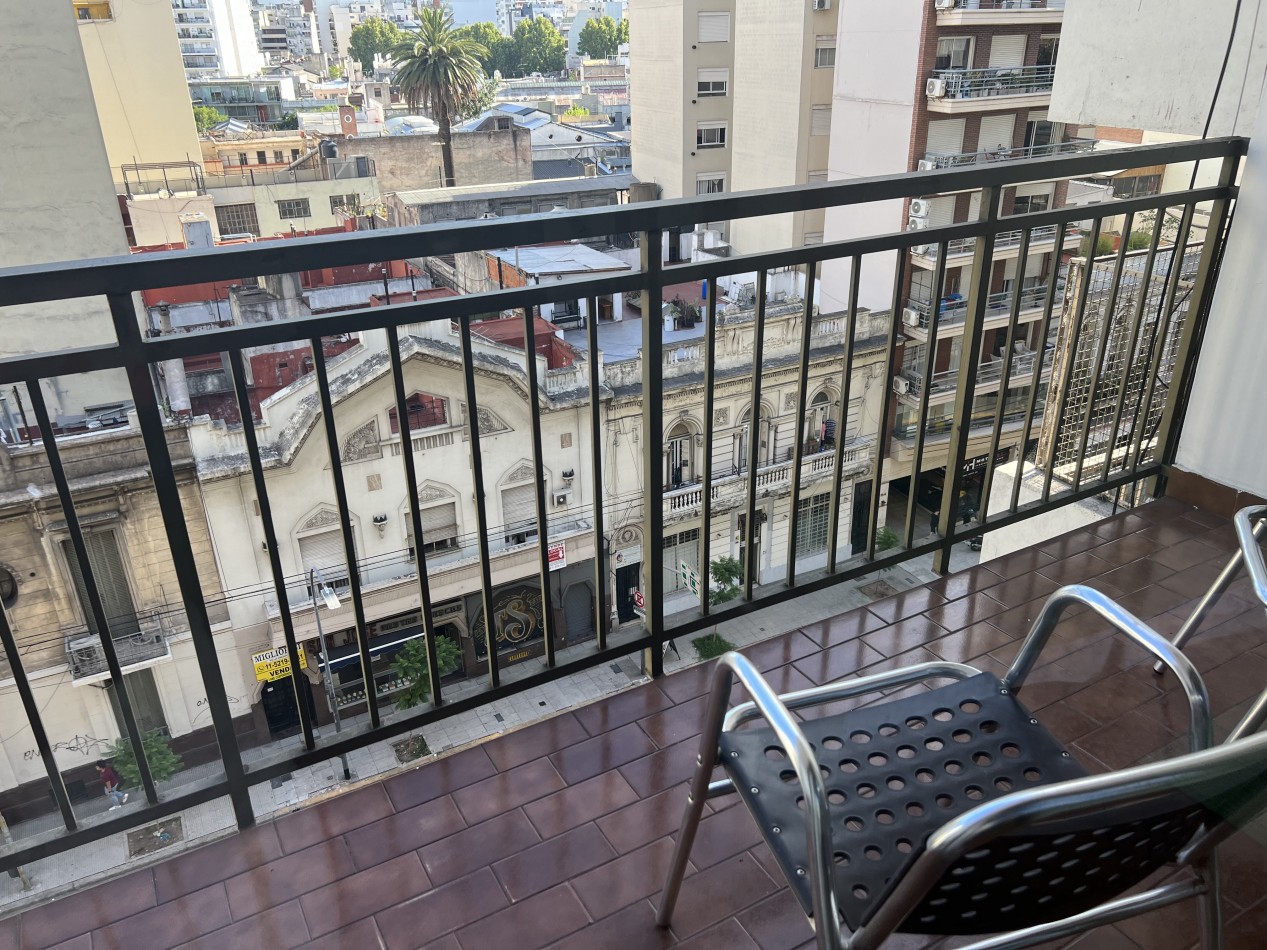 Monoambiente en Palermo - Av. Cordoba y Bulnes | Balcon + Amoblado + Luminoso