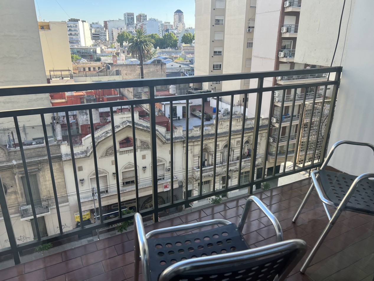 Monoambiente en Palermo - Av. Cordoba y Bulnes | Balcon + Amoblado + Luminoso
