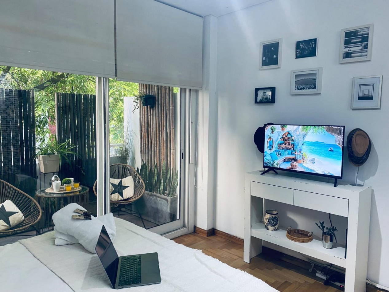 AMPLIO DEPARTAMENTO AMUEBLADO Y EQUIPADO CON AMENITIES EN RECOLETA
