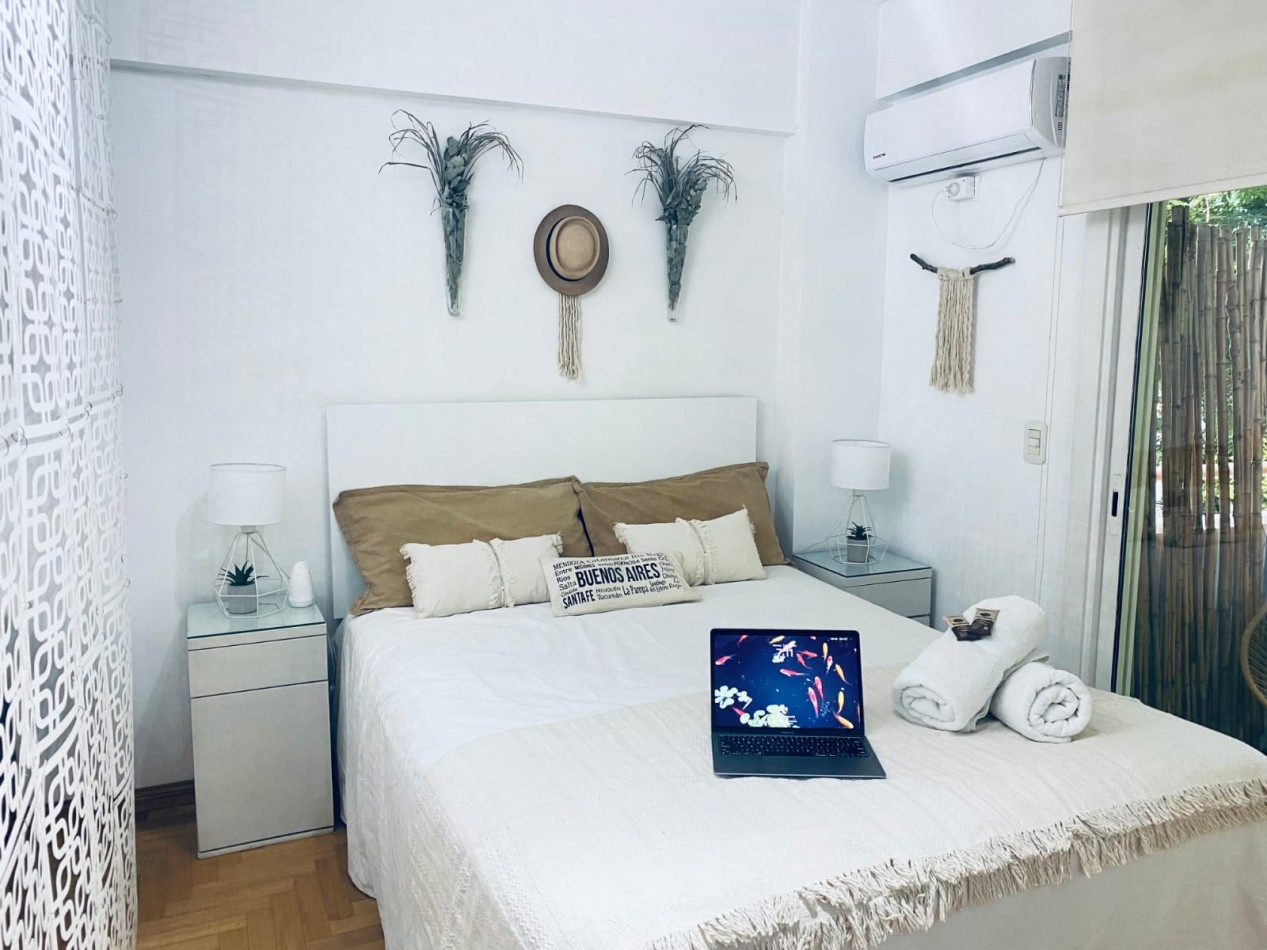 AMPLIO DEPARTAMENTO AMUEBLADO Y EQUIPADO CON AMENITIES EN RECOLETA