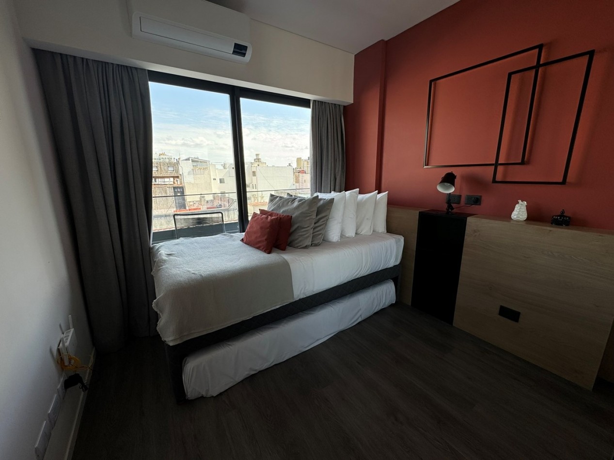Alquiler temporario 2 ambientes premium en Palermo/Colegiales · 75 m² · balcon · cochera · amoblado