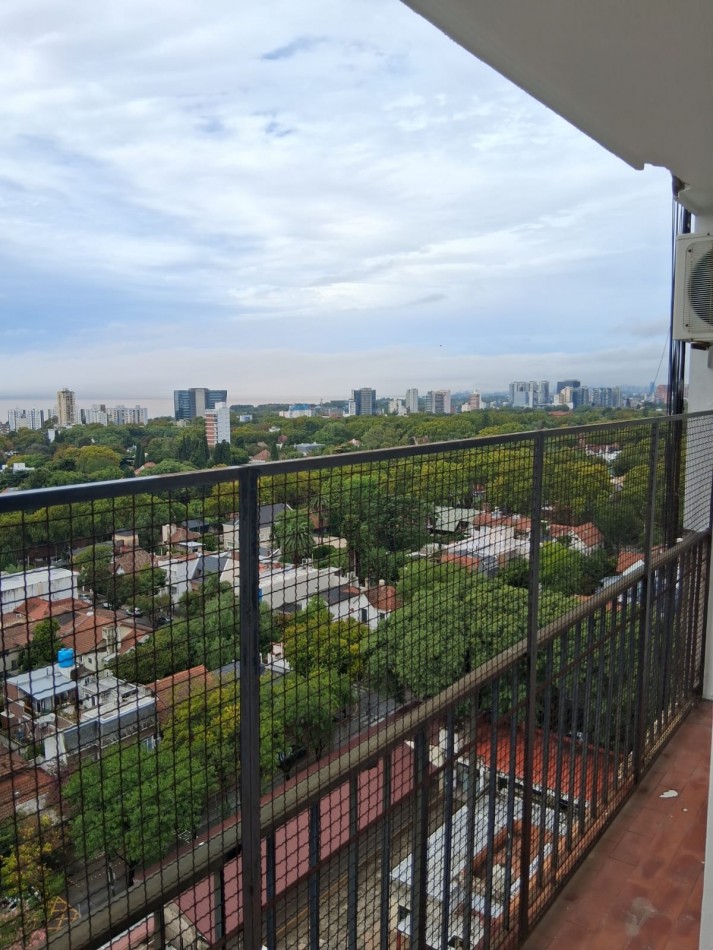 Vista al rio · 2 amb. piso 14 · Vicente Lopez · balcon