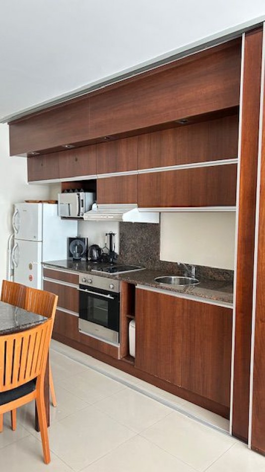 Monoambiente en alquiler amoblado con balcon vista panoramica amenities y excelente ubicacion