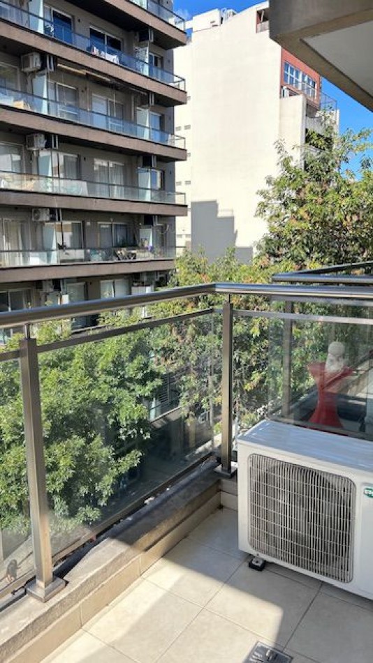 Monoambiente en alquiler amoblado con balcon vista panoramica amenities y excelente ubicacion