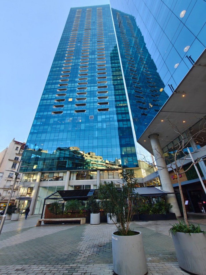 Monoambiente en alquiler Torre Bellini Retiro amoblado con balcon vista abierta y amenities