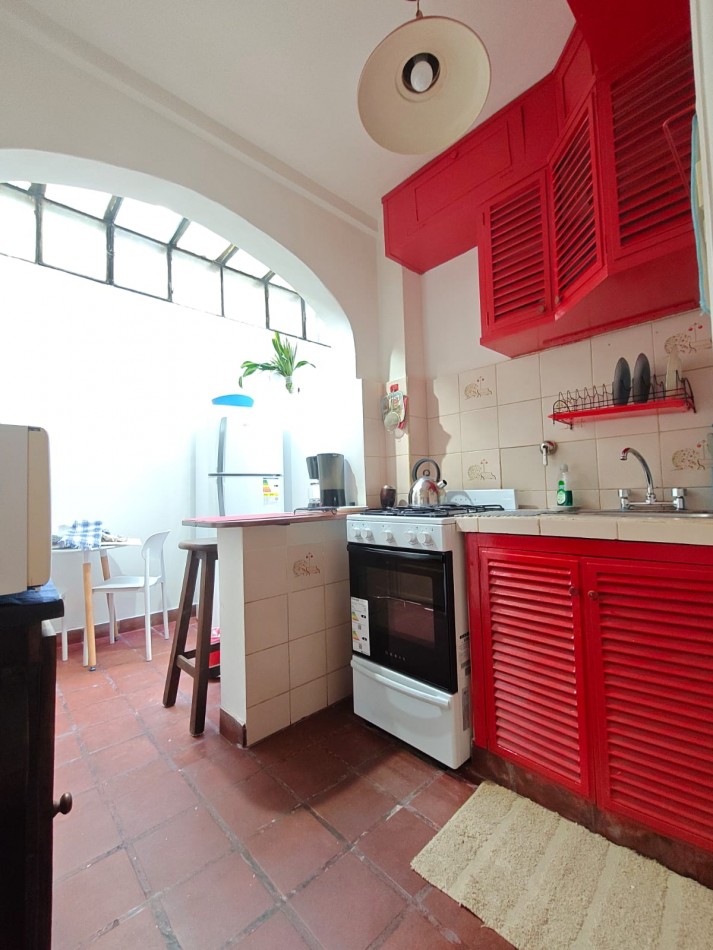 Alquiler Departamento 2 Ambientes en Recoleta Amoblado con patio Excelente Ubicacion 