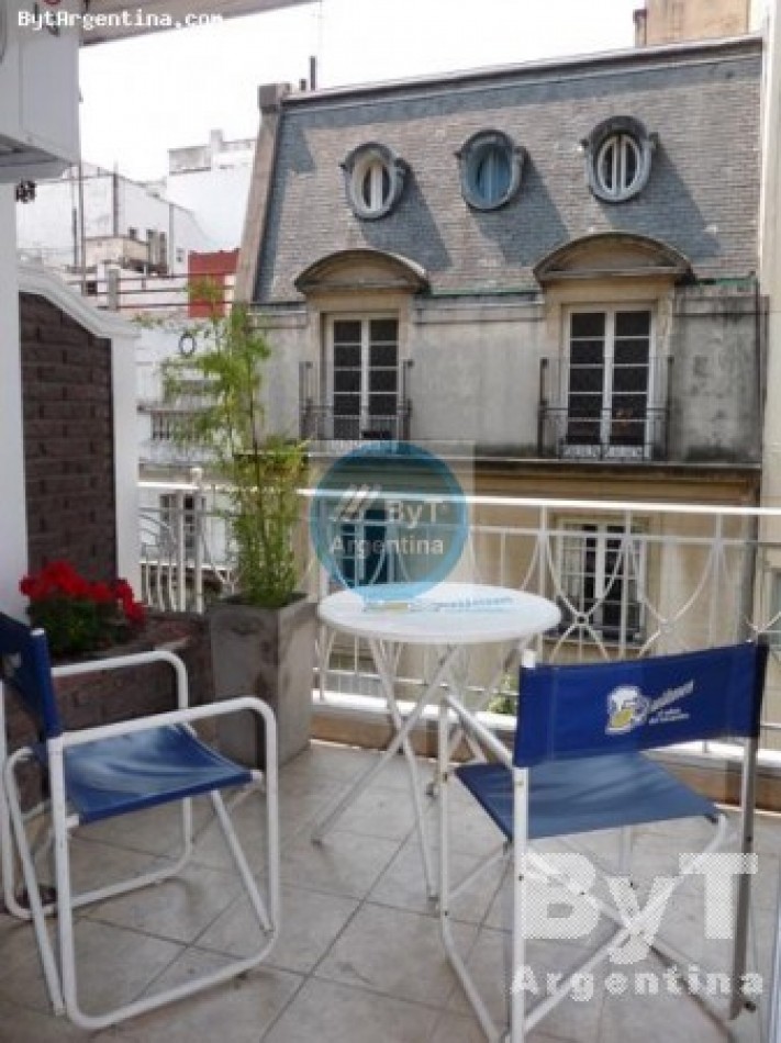 Departamento 2 dormitorios en Recoleta con balcon - Luminoso - Arenales 2000 -