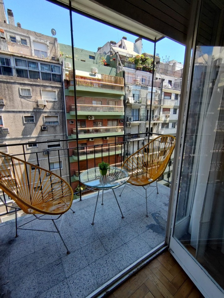 Monoambiente en Aguero y Av. Santa Fe - Agradable y luminoso - Recoleta -