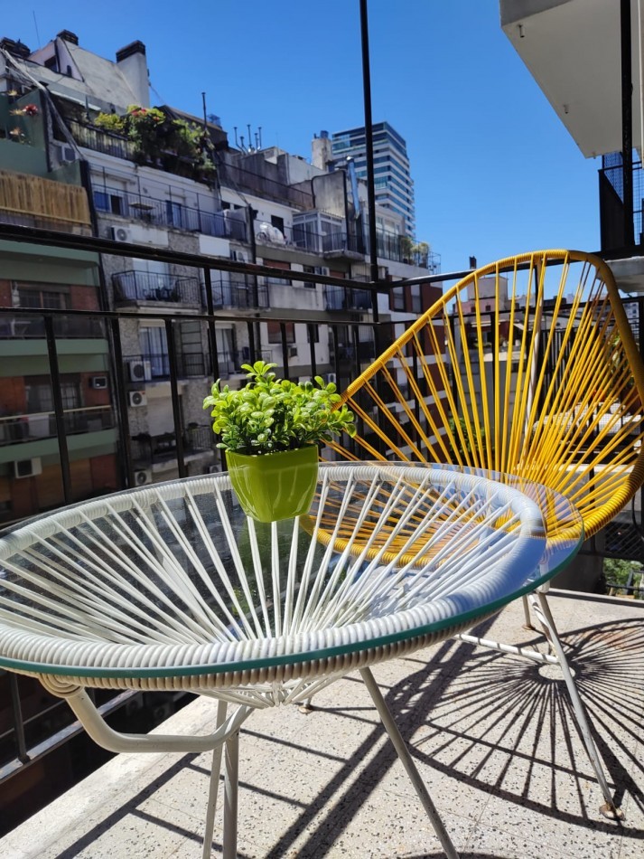 Monoambiente en Aguero y Av. Santa Fe - Agradable y luminoso - Recoleta -