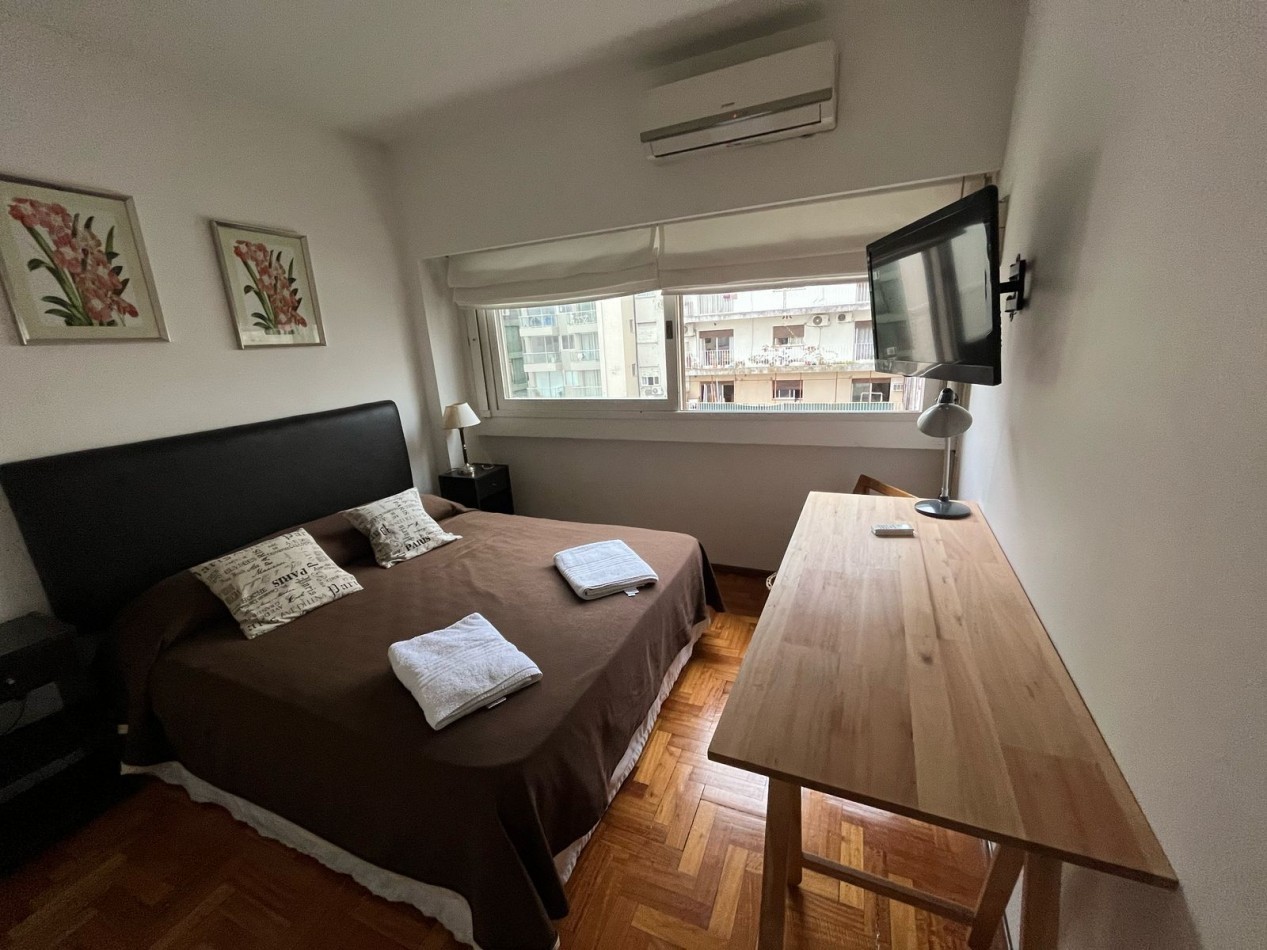 Departamento 3 Ambientes en Alquiler en Barrio Norte sobre Santa Fe Excelente Ubicacion Luminoso y Silencioso