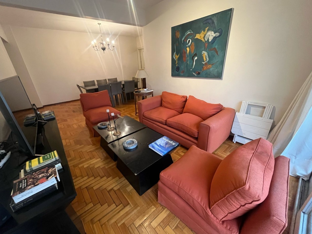 Departamento 3 Ambientes en Alquiler en Barrio Norte sobre Santa Fe Excelente Ubicacion Luminoso y Silencioso