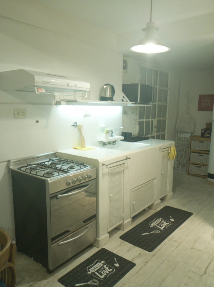 PB 2 Ambientes Amoblado en Alquiler con Patio de 22 m² Apto Mascotas Santa Fe y Riobamba
