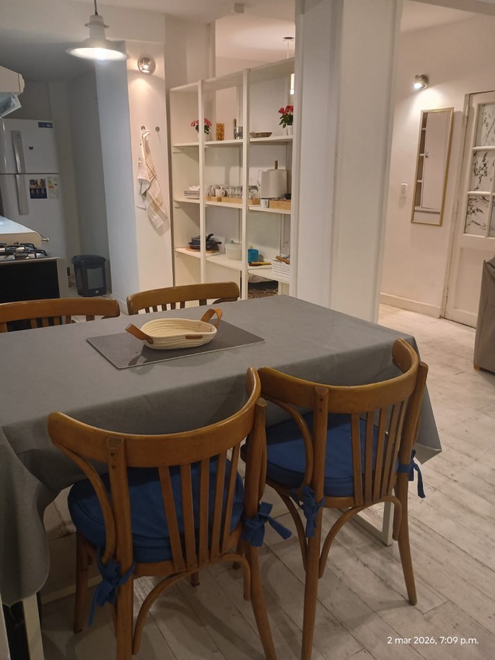PB 2 Ambientes Amoblado en Alquiler con Patio de 22 m² Apto Mascotas Santa Fe y Riobamba