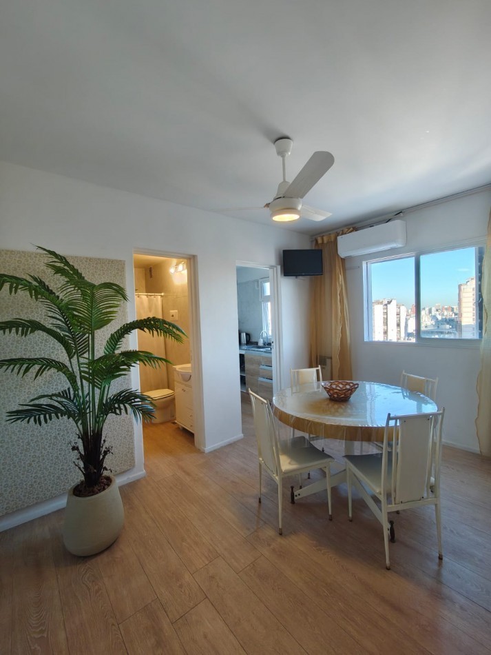 Monoambiente en Alquiler en Almagro, Piso Alto con Vista Panoramica
