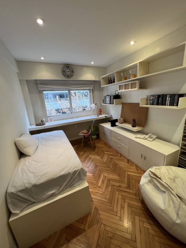 Las Cañitas | 3 amb. amoblado y equipado | Balcon | AC | Calefaccion central