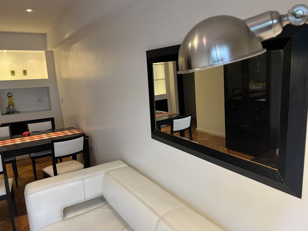 Las Cañitas | 3 amb. amoblado y equipado | Balcon | AC | Calefaccion central