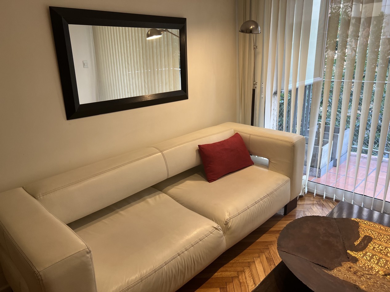 Las Cañitas | 3 amb. amoblado y equipado | Balcon | AC | Calefaccion central