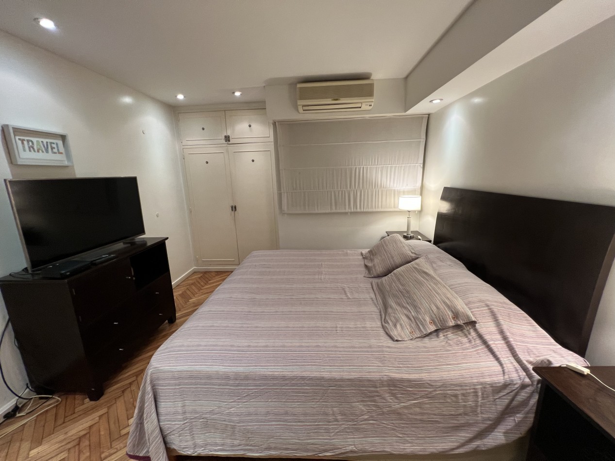 Las Cañitas | 3 amb. amoblado y equipado | Balcon | AC | Calefaccion central
