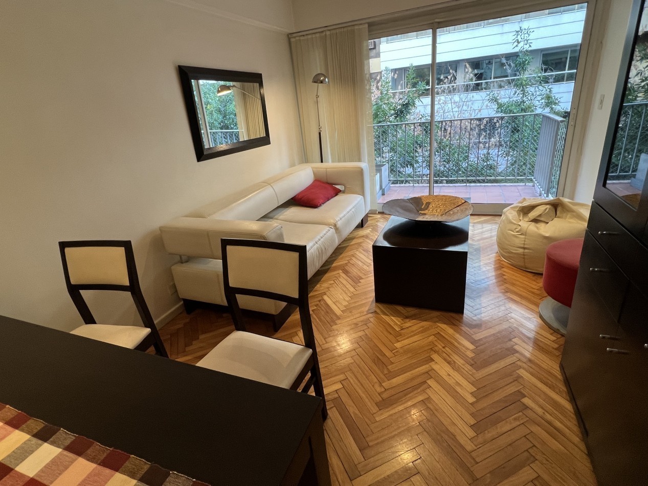 Las Cañitas | 3 Ambientes Amoblado y Equipado | Balcon | Aire Acondicionado | Calefaccion Central | Excelente Ubicacion