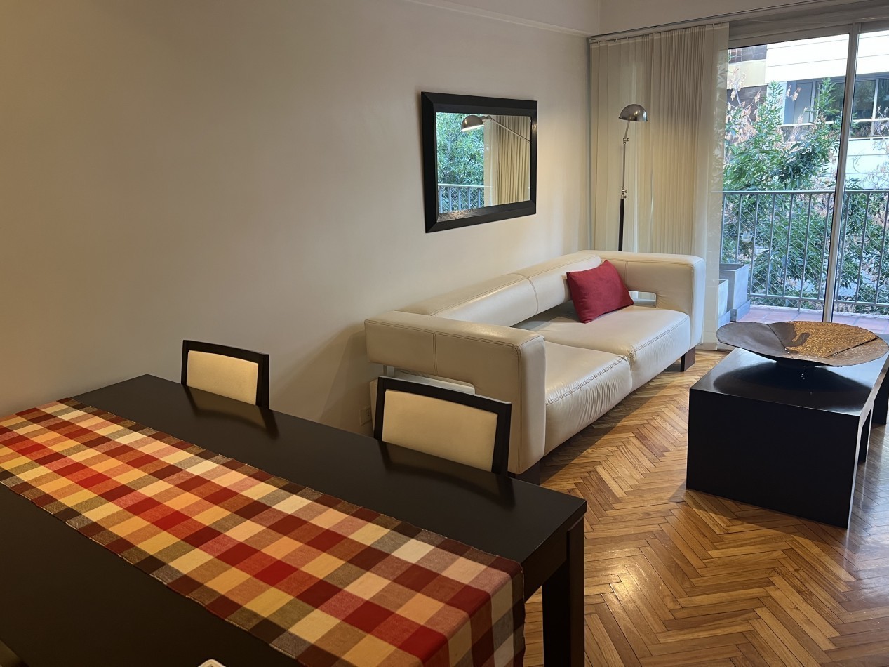Las Cañitas | 3 Ambientes Amoblado y Equipado | Balcon | Aire Acondicionado | Calefaccion Central | Excelente Ubicacion