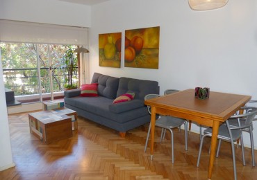 2 Ambientes Amoblado en Alquiler Palermo Soho con Balcon Muy Luminoso y Listo para Mudarse
