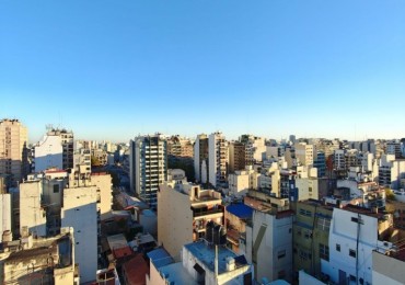 Monoambiente en Alquiler en Almagro, Piso Alto con Vista Panoramica